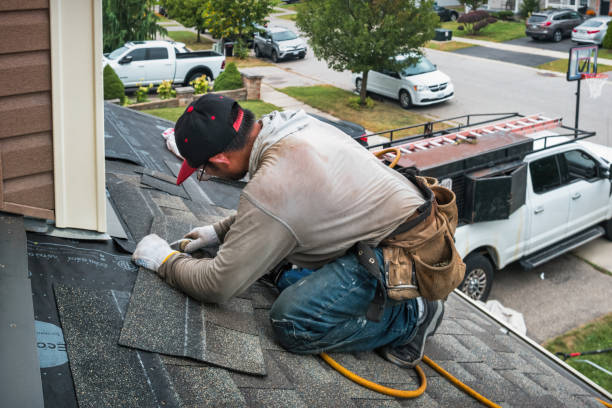 Professional Roofing technician working in Akron, OH
